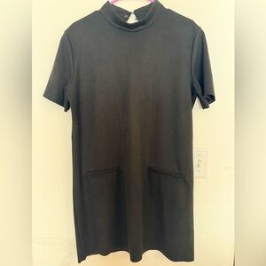 Zara Black Mini Dress with Short Sleeves